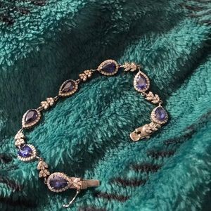 Bella Luce Jewelry - Simulated Tanzanite and cz bracelet. Bella Luce Jewelry - Simulated Tanzanite and cz bracelet.